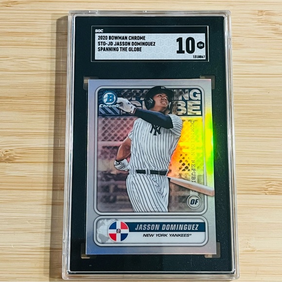 Topps Other - JASSON DOMINGUEZ 2020 Bowman Chrome Spanning The Globe Refractor RC SGC 10 Gem